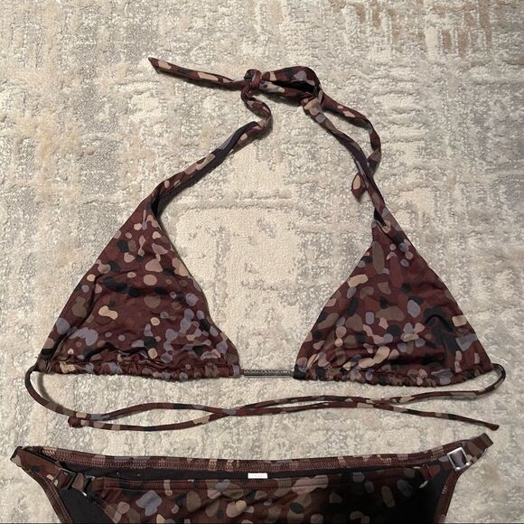VICTORIA’S Secret Y2k Camo Bikini Bottom: M Top: S - Picture 2 of 11